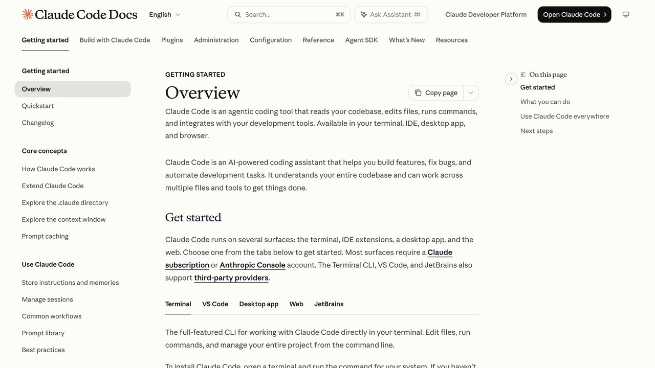 Documentación oficial de Claude Code