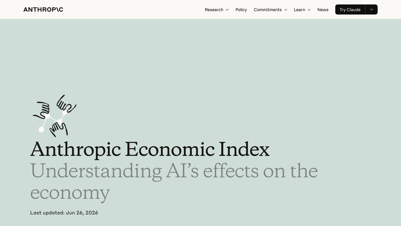 Anthropic Economic Index, que mide en qué tareas se usa la IA