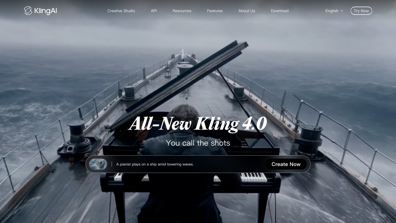 Web de Kling, generador de vídeo con IA