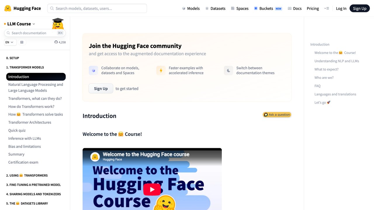 Curso gratuito de Hugging Face sobre modelos de lenguaje